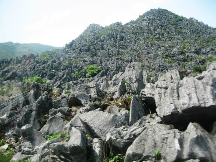 “Bãi đá mặt trăng” đặc sản cao nguyên đá Đồng Văn